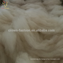 100% weiße Cashmere feine Wollfaser 30-35mc